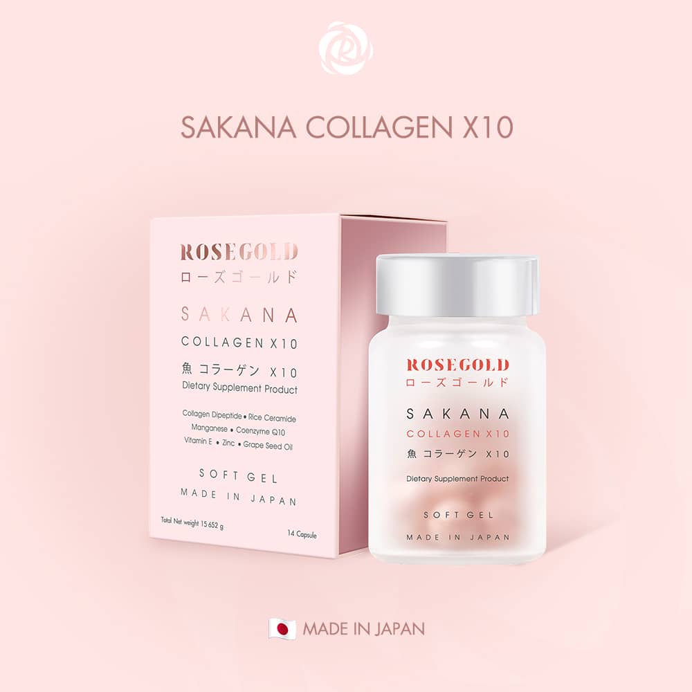 Rosegold Sakana Collagen X10